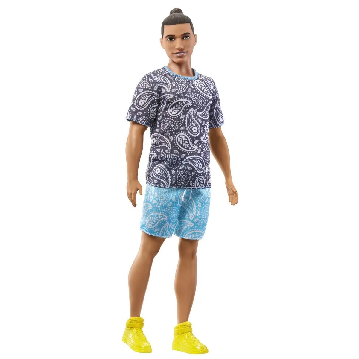 Barbie Fashionistas Ken-Puppe mit braunen Haaren und Paisley-Outfit