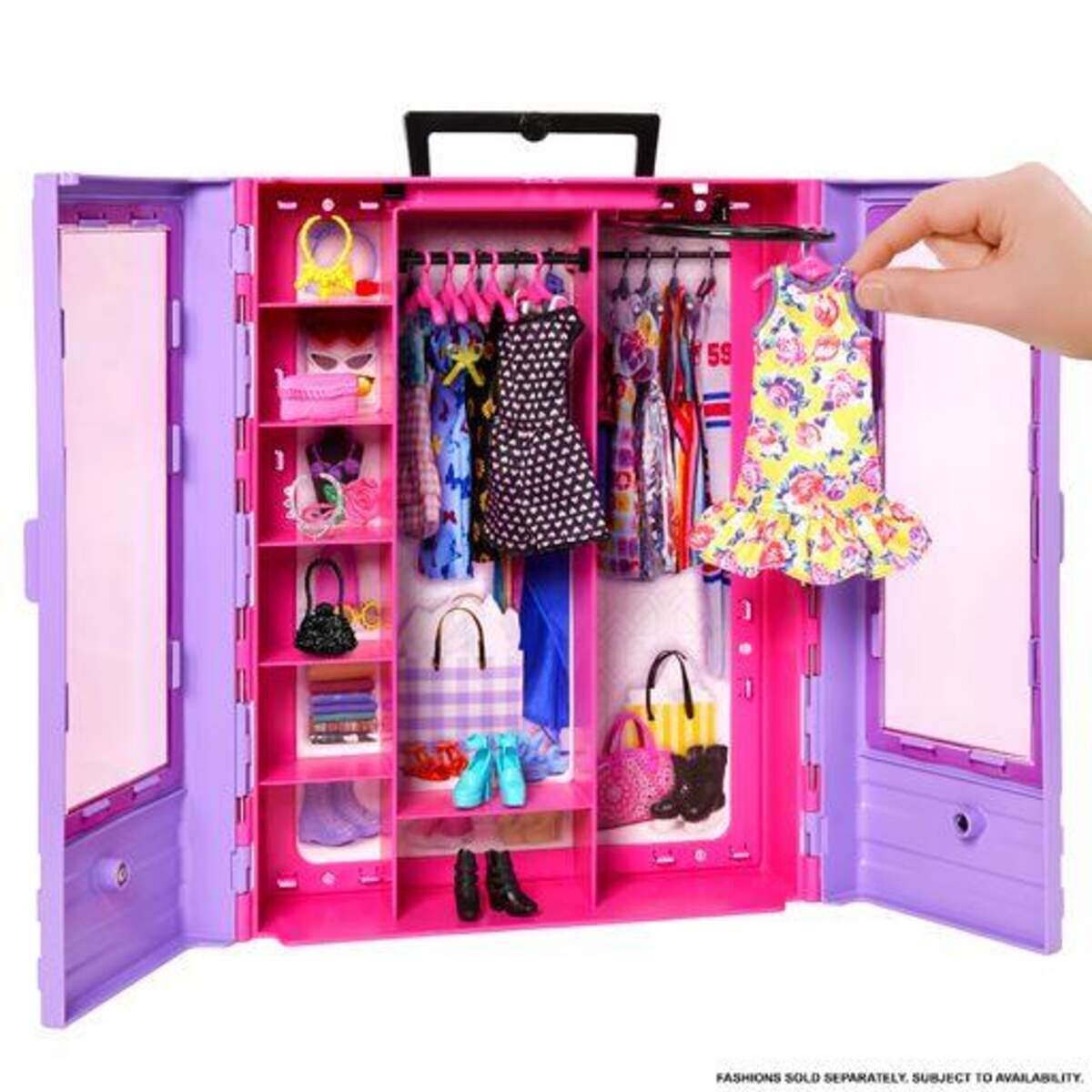 Barbie Fashionistas Kleiderschrank, 6 Kleiderbügel