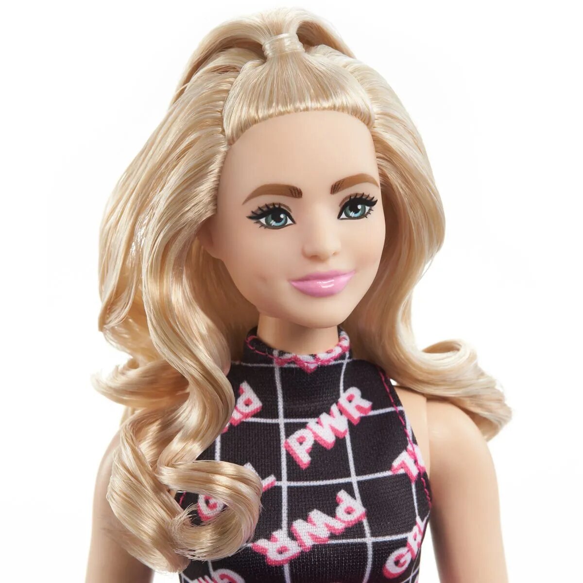 Barbie Fashionistas-Puppe mit "Girl Power" Aufdruck