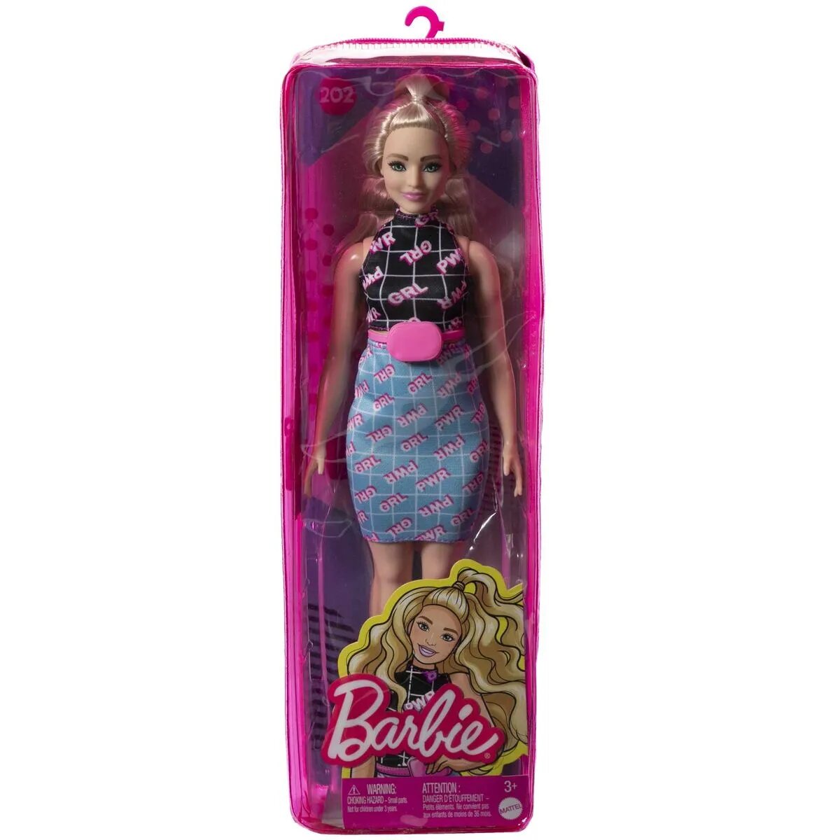 Barbie Fashionistas-Puppe mit "Girl Power" Aufdruck