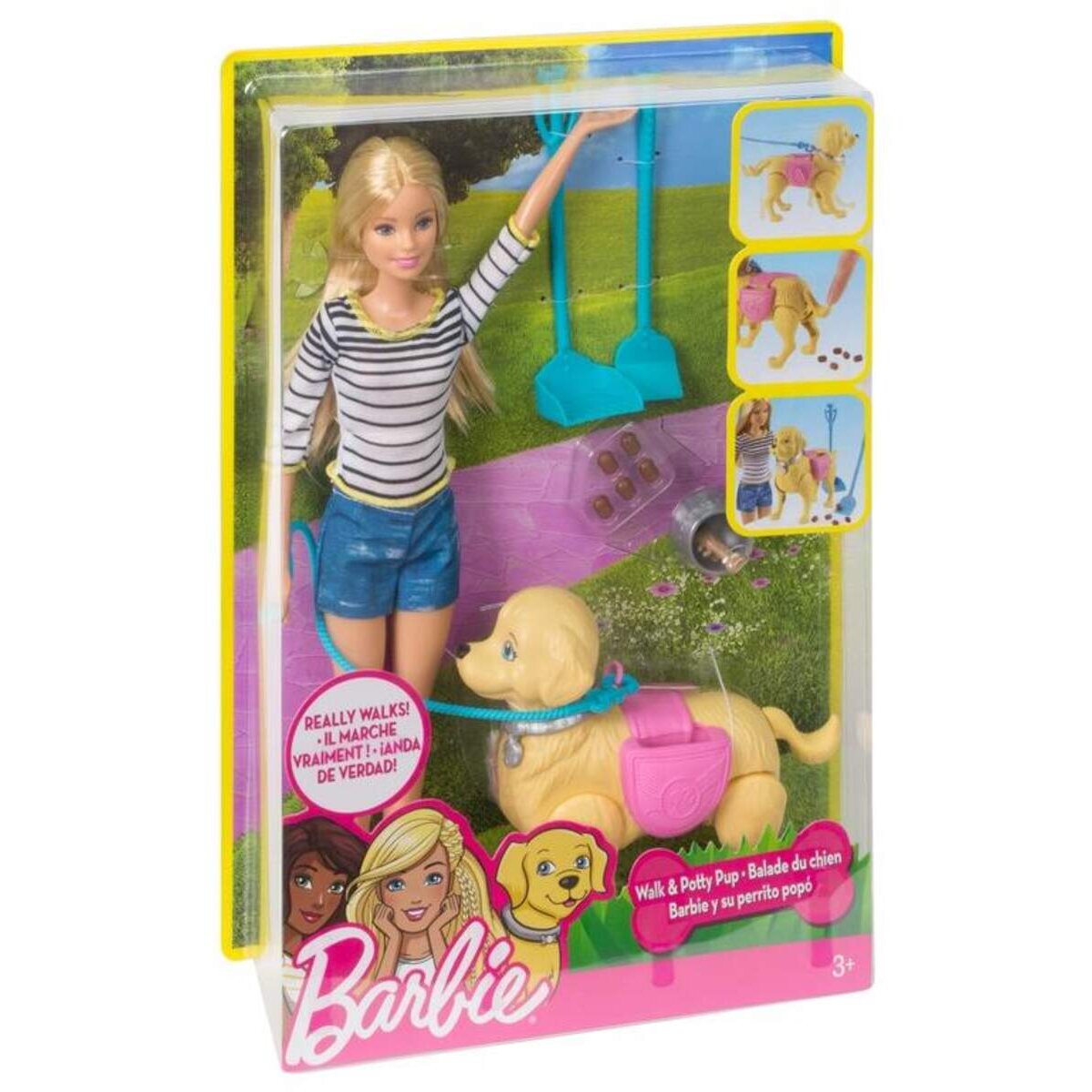 Barbie Hundespaziergang Barbie & Hündchen