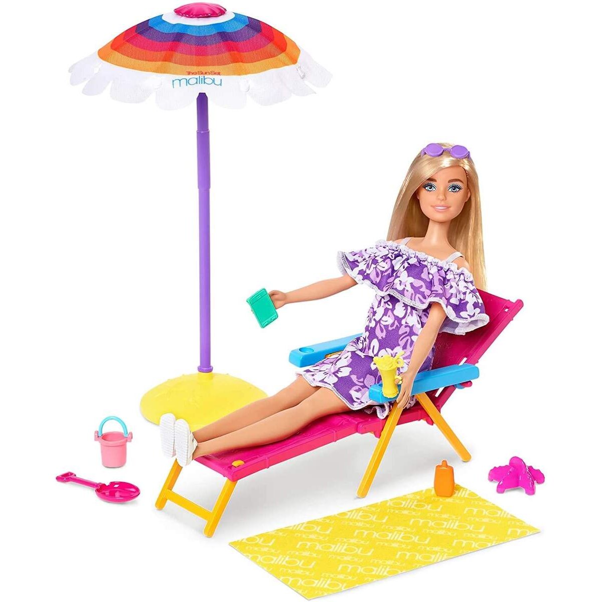 Barbie Loves the Ocean Strandspaß Spielset aus recyceltem Kunststoff