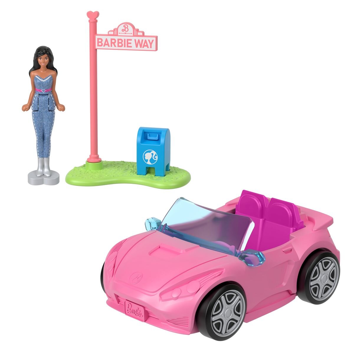 Barbie Mini BarbieLand  Puppe und Cabrio