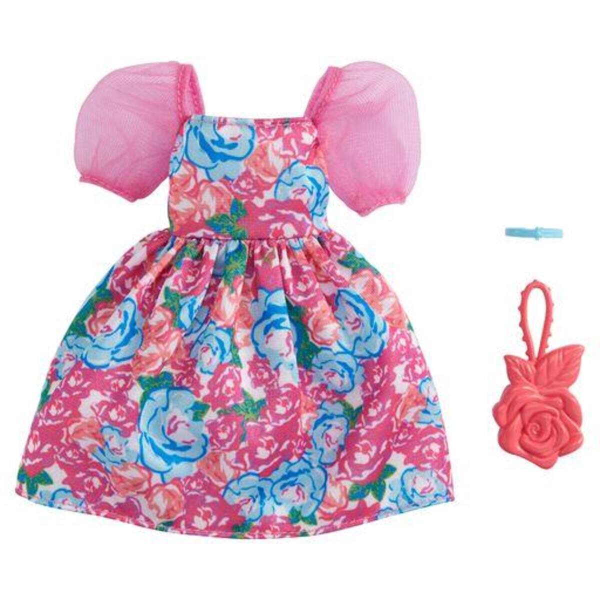 Barbie Moden-Sortiment mit Puppenkleidern, 1 Outfit & 2 Accessoires für Barbie Puppen, sortiert