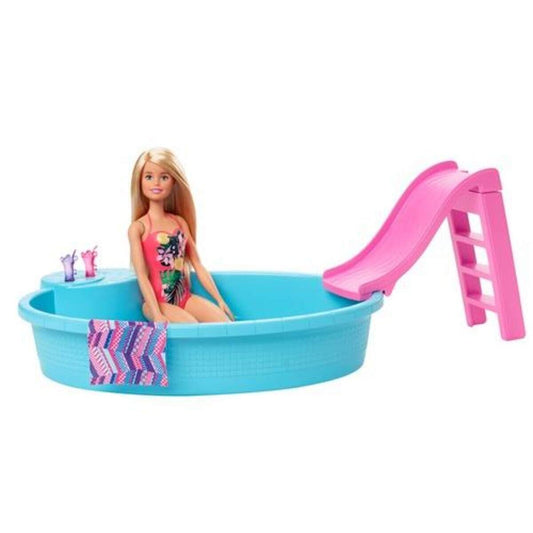 Barbie Pool Spielset mit Puppe, blond