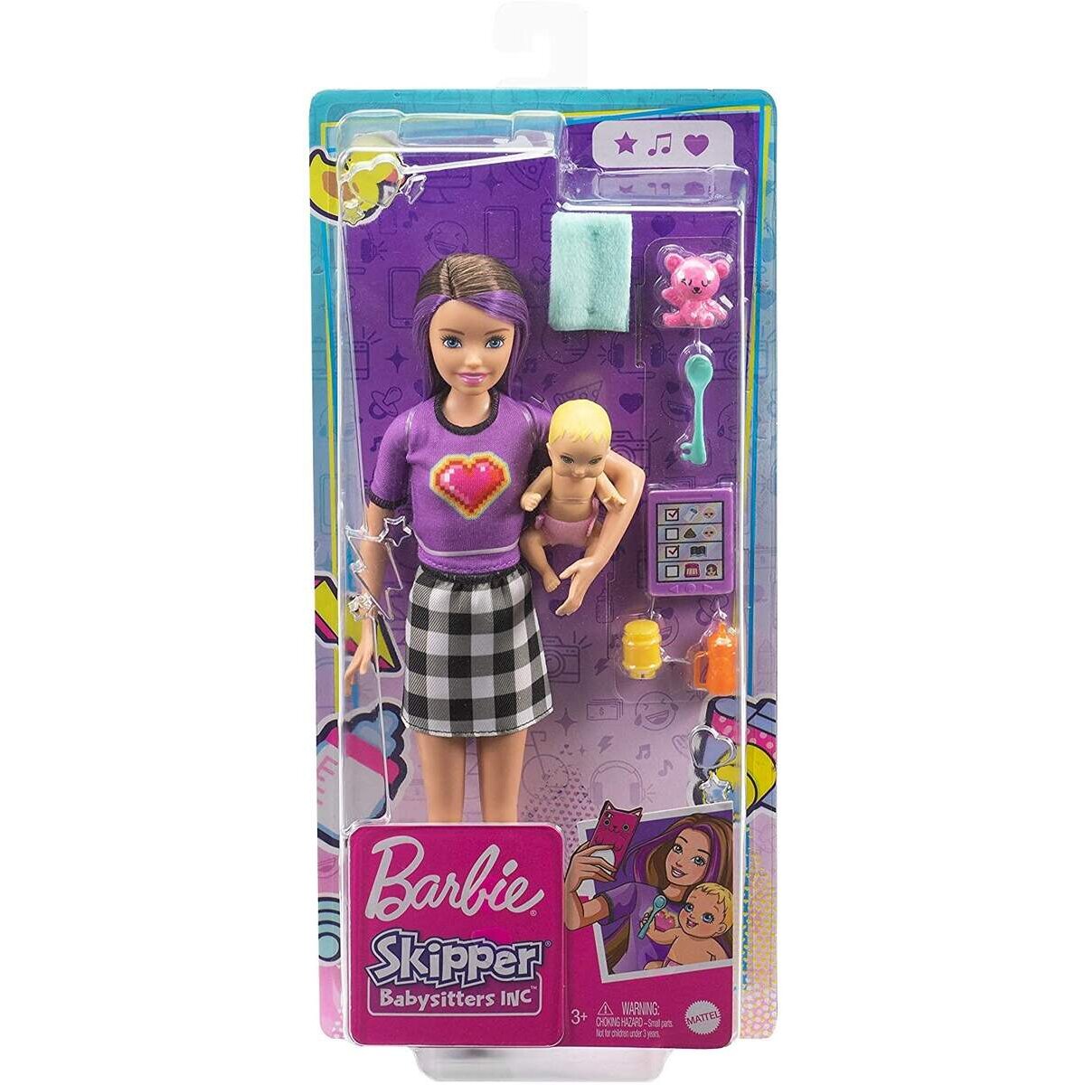 Barbie „Skipper Babysitters Inc.” Puppe + Baby/Accy Skipper