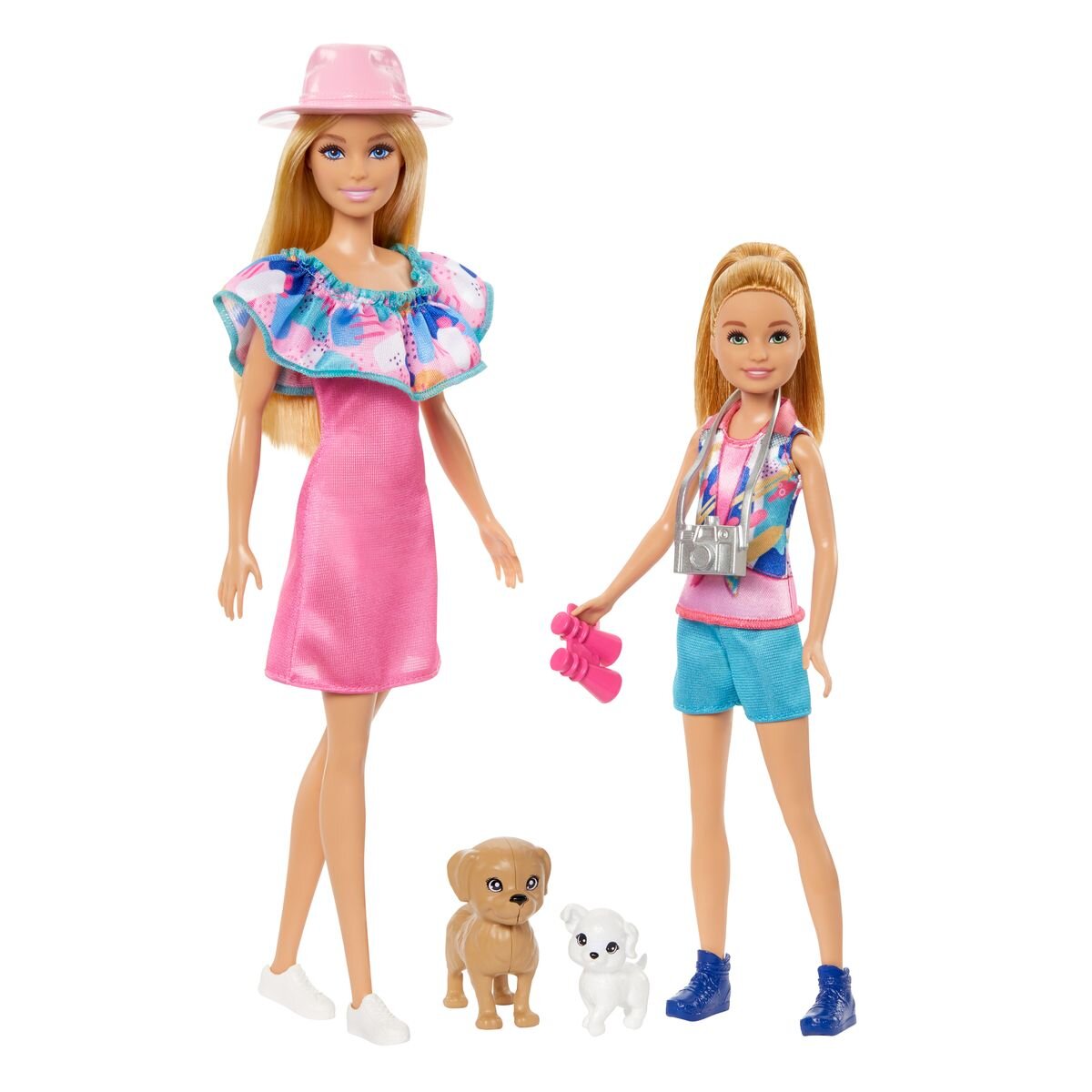 Barbie und Stacie Schwestern Puppenset mit 2 Hunden und Zubehör