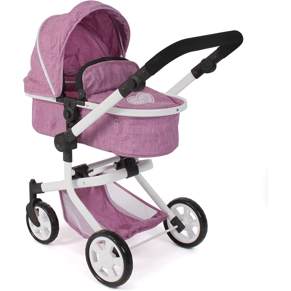 Bayer Chic 2000 Kombi-Puppenwagen "MIKA", Jeans pink