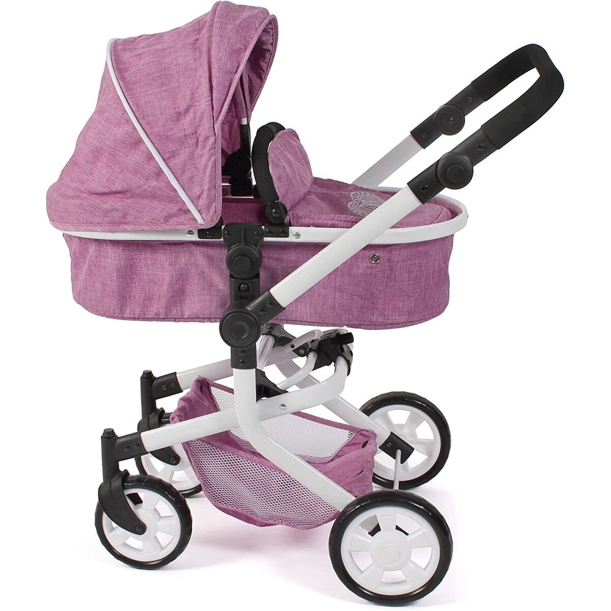 Bayer Chic 2000 Kombi-Puppenwagen "MIKA", Jeans pink