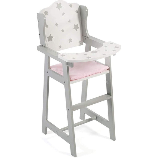 Bayer Chic Puppen-Hochstuhl Stars grau