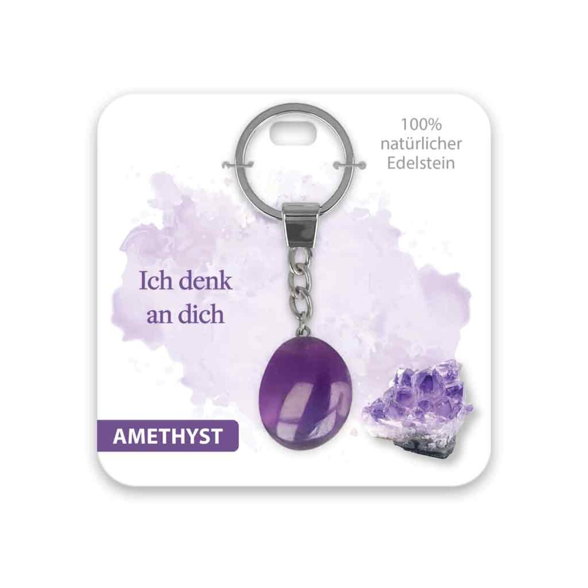 bb Klostermann Schlüsselanhänger Edelstein Ich denk an dich