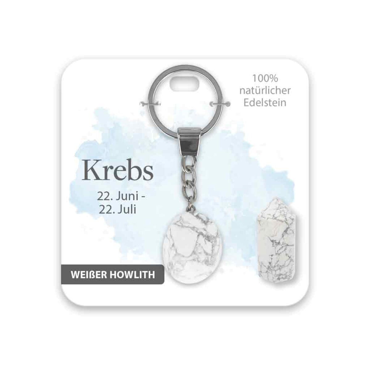 bb Klostermann Schlüsselanhänger Edelstein Krebs