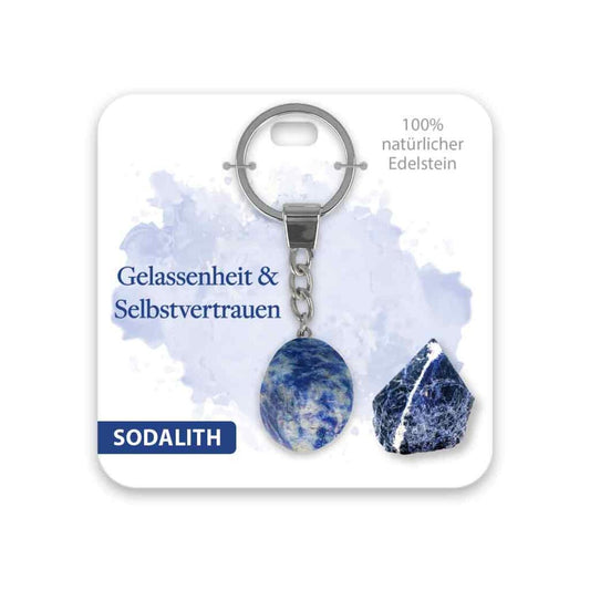 bb Klostermann Schlüsselanhänger Edelstein Sodalith