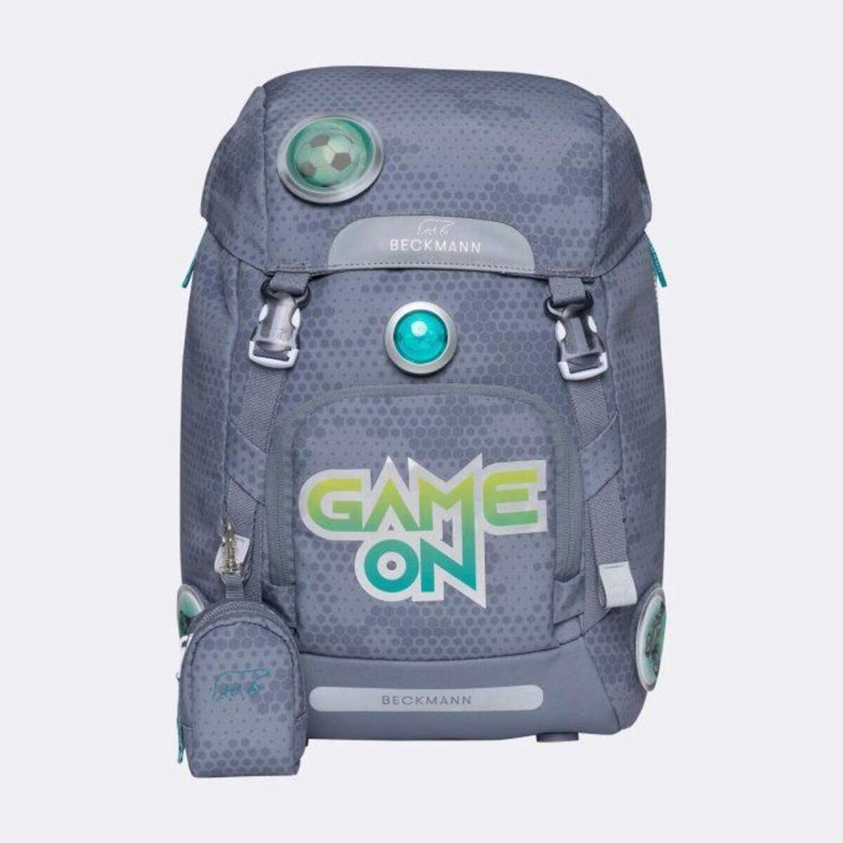 Beckmann Classic 22 Liter - Game On, 6-teiliges Schulrucksack-Set