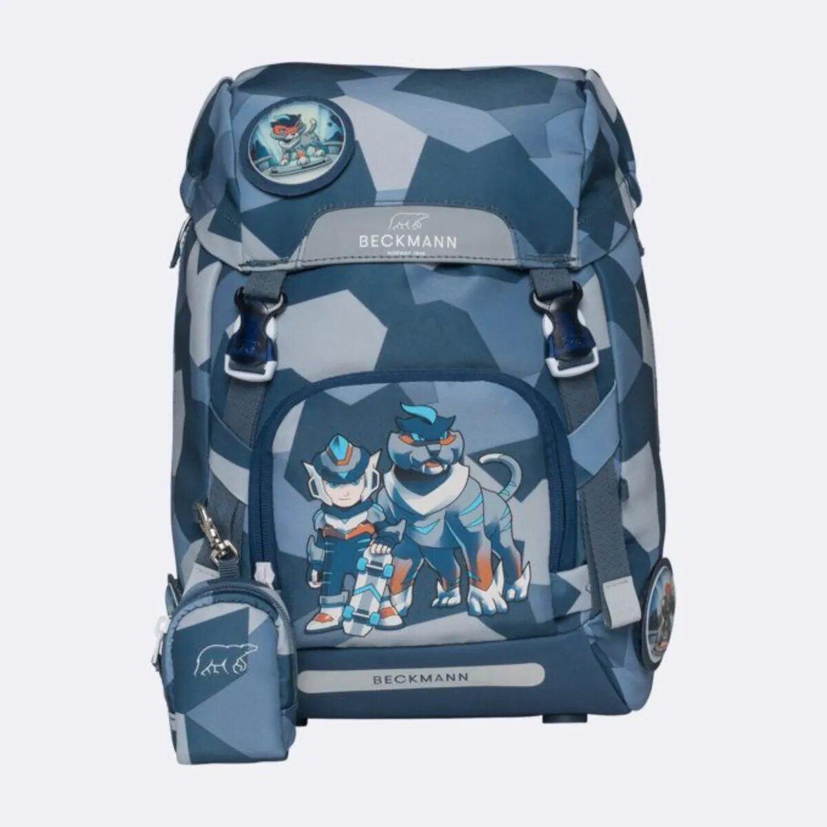 Beckmann Schulrucksack-Set Classic Tiger Race, 7-teilig