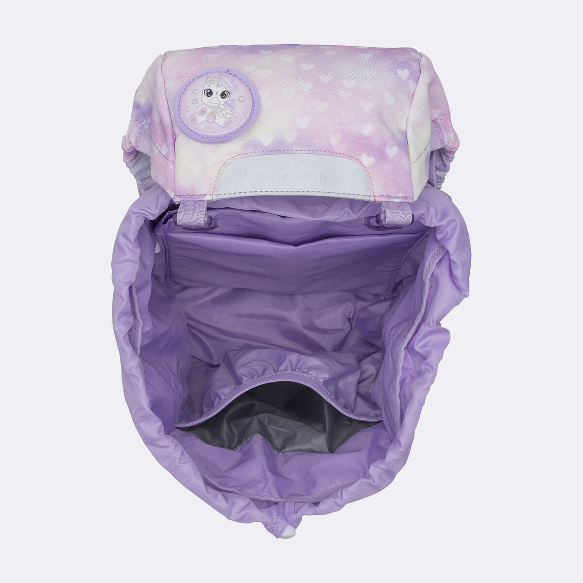 Beckmann Schulrucksack-Set Classic Unicorn Princess Purple, 6-teilig