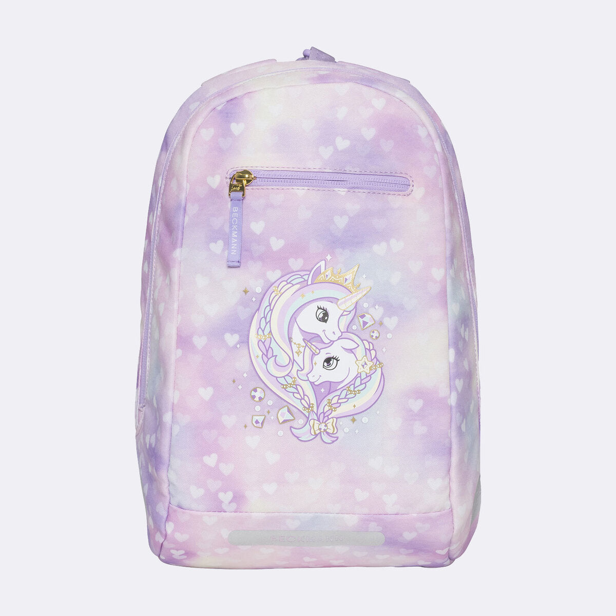 Beckmann Schulrucksack-Set Classic Unicorn Princess Purple, 6-teilig