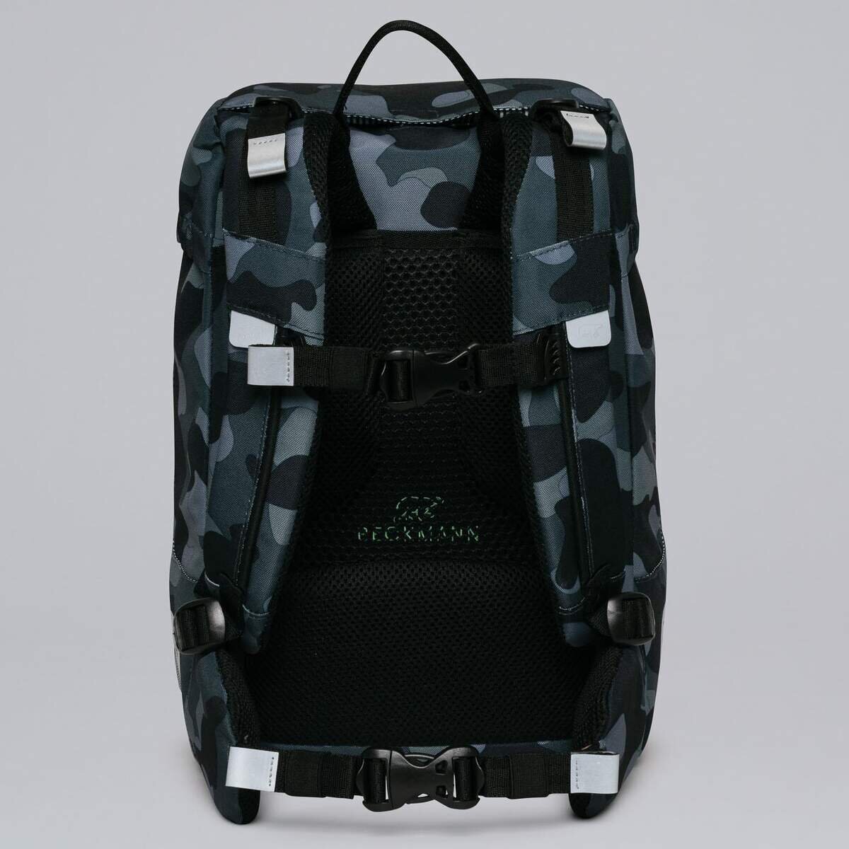 Beckmann Schulrucksackset Classic 22 Camo Rex, 6-teilig