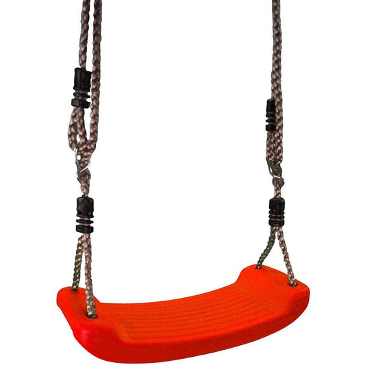 Best Sporting Brettschaukel, ca. 42 x 16 cm, aus Kunststoff, mit verstellbarem Seil, rot