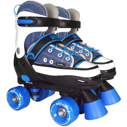 BEST Sporting Rollschuhe für Kinder und Jugendliche, ABEC 7 Carbon, blau / weiß, Größe: 28-31