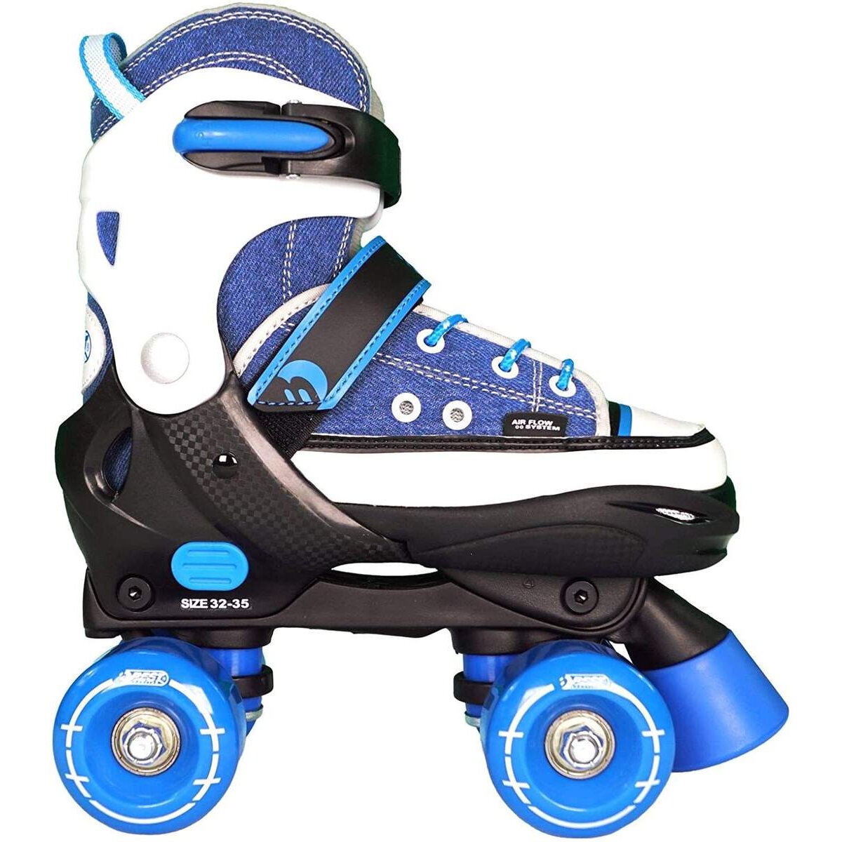 BEST Sporting Rollschuhe für Kinder und Jugendliche, ABEC 7 Carbon, blau / weiß, Größe: 28-31