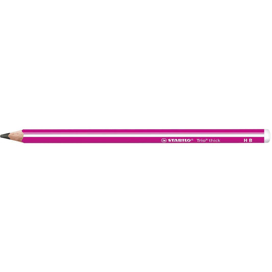 Bleistift - STABILO Trio dick in pink - Einzelstift - Härtegrad HB