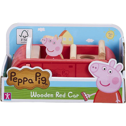 Boti Peppa Pig Holzauto mit Peppa Pig Holzfigur