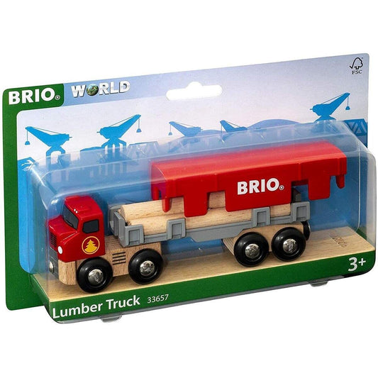 BRIO Holztransporter m. Magnetladung