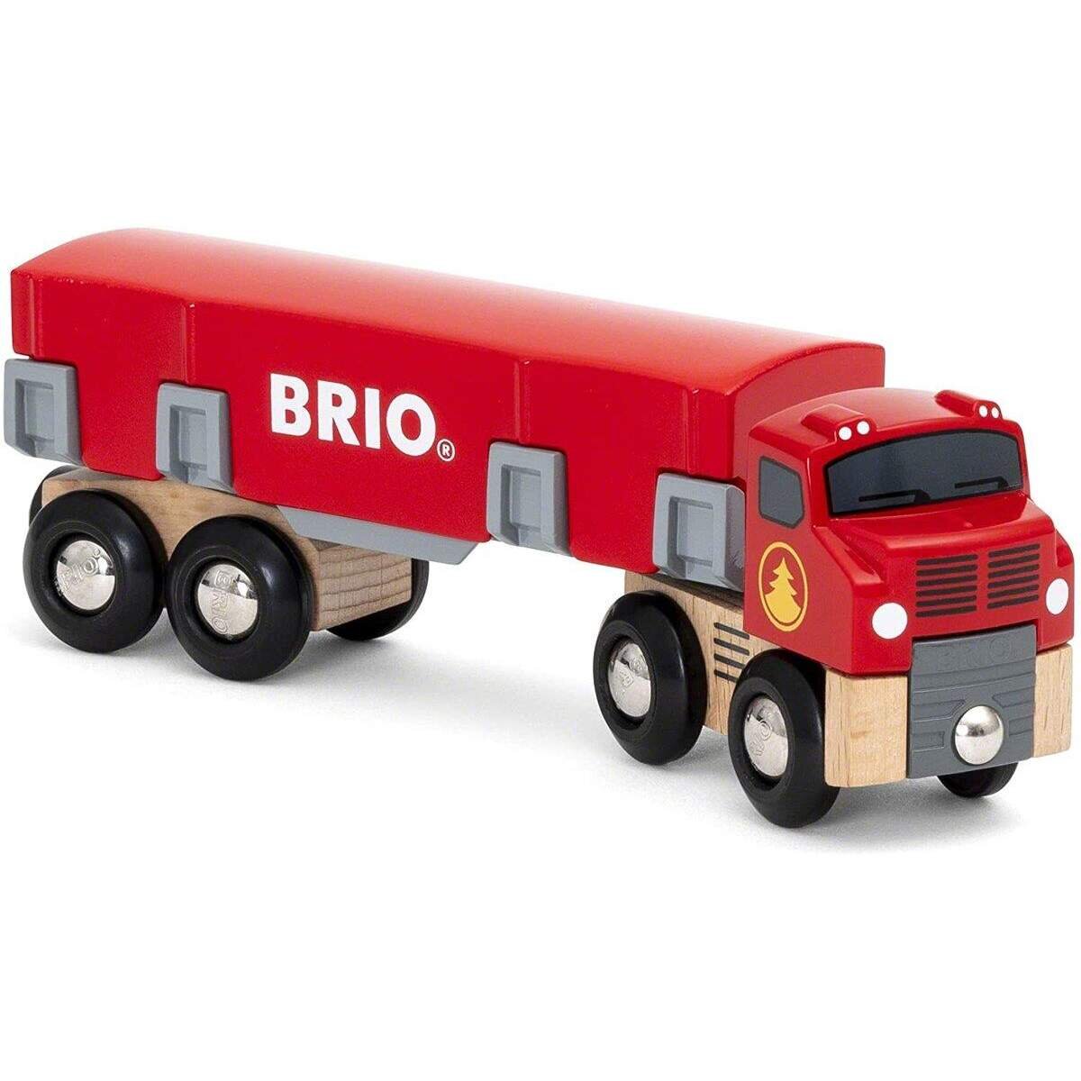 BRIO Holztransporter m. Magnetladung