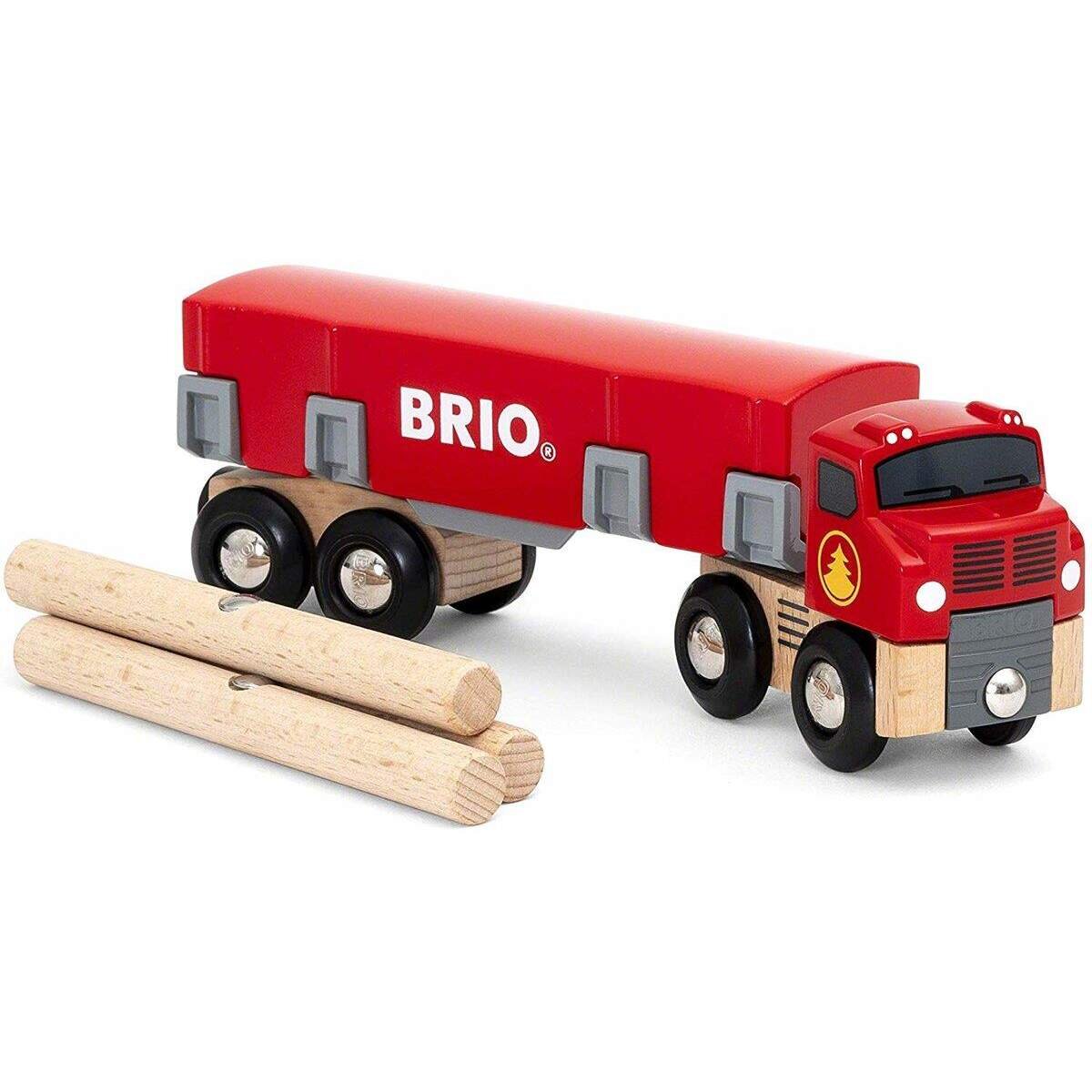 BRIO Holztransporter m. Magnetladung