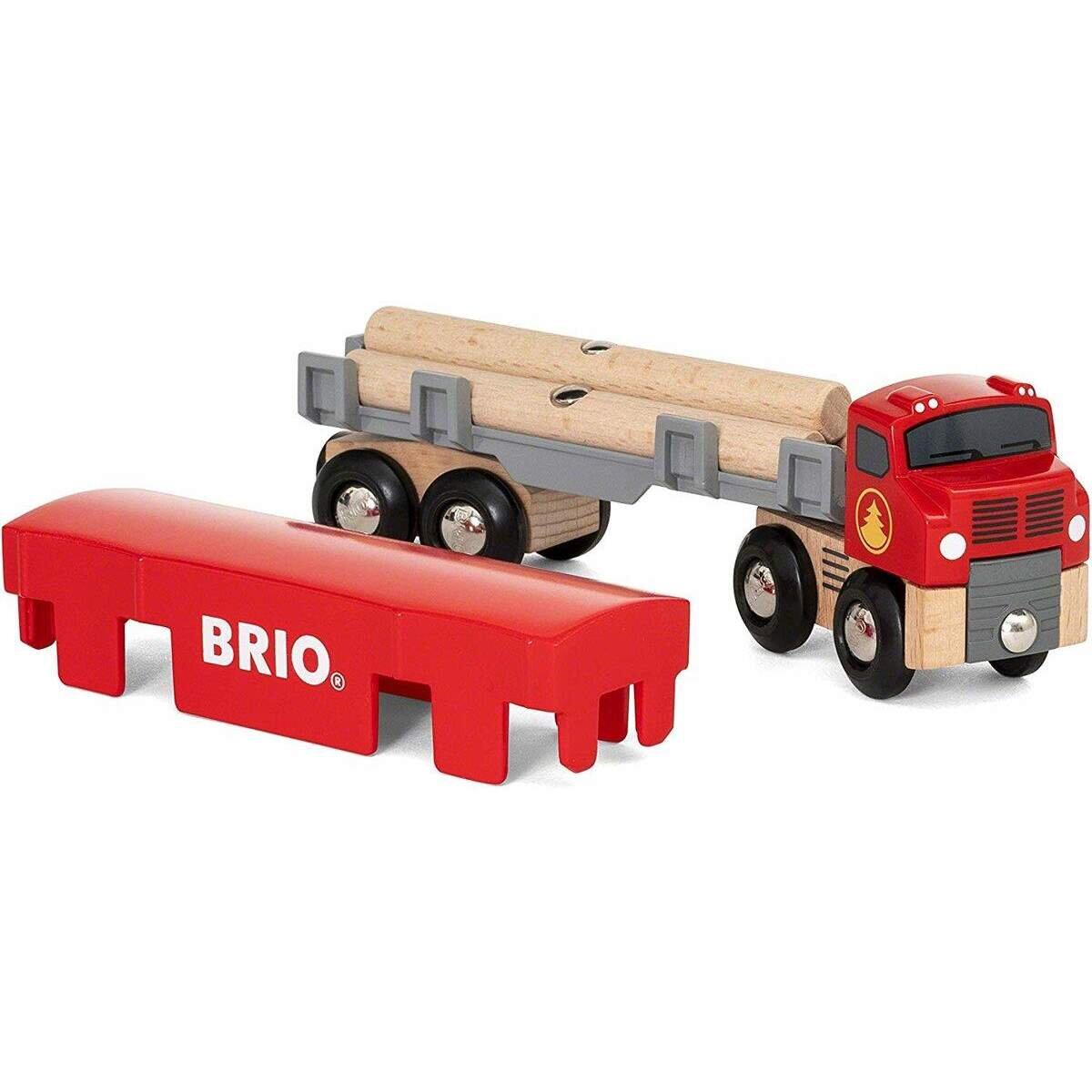 BRIO Holztransporter m. Magnetladung