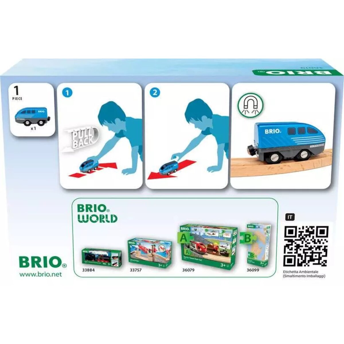 BRIO World Lok mit Rückziehmotor
