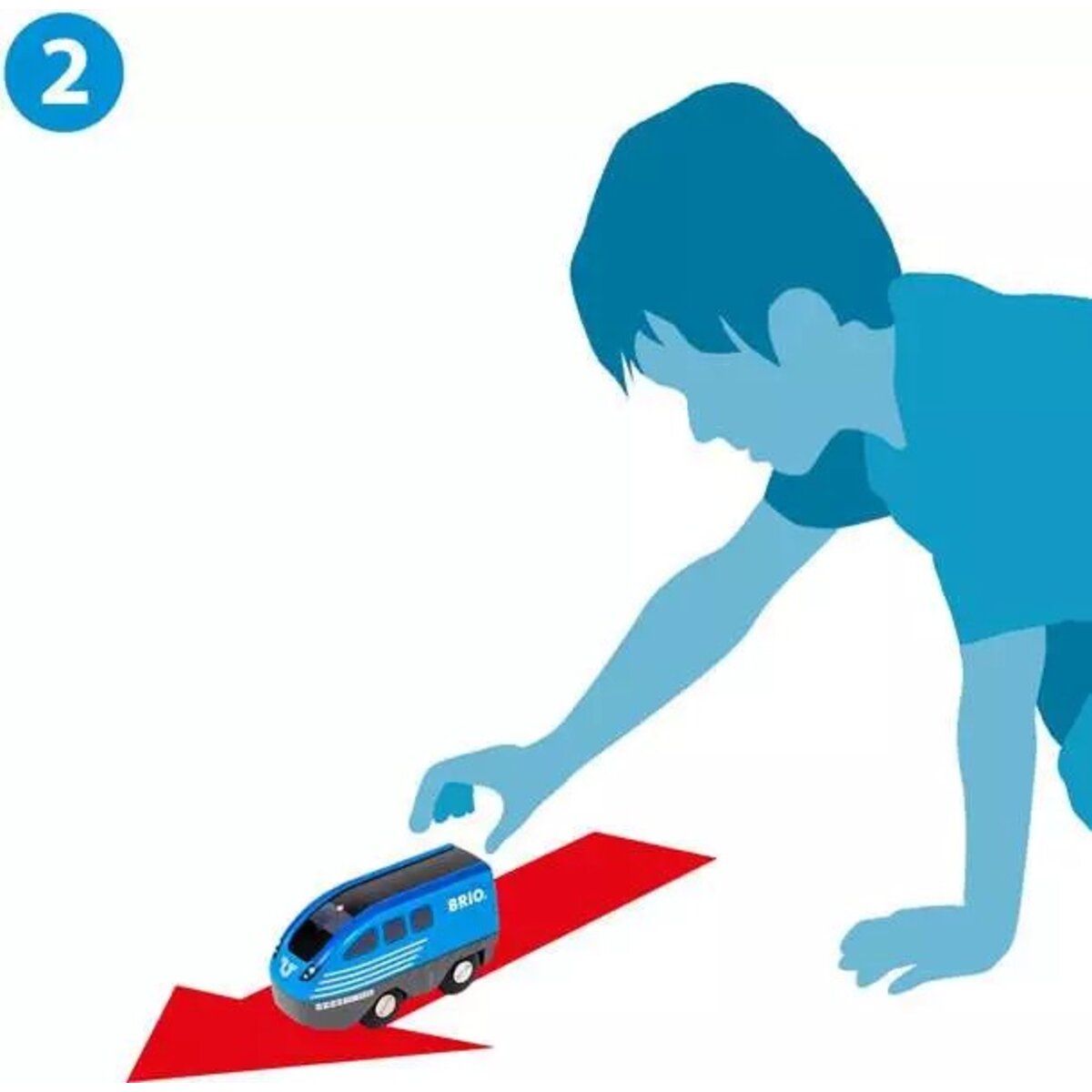 BRIO World Lok mit Rückziehmotor