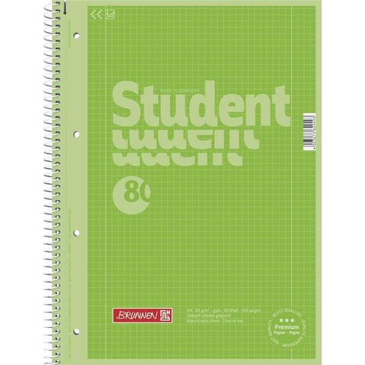 BRUNNEN Collegeblock Colour Code, kiwi, 90g/m², A4, 80 Blatt