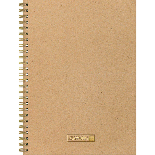 BRUNNEN Notizbuch Wire „Natural“ A5 dotted caramel