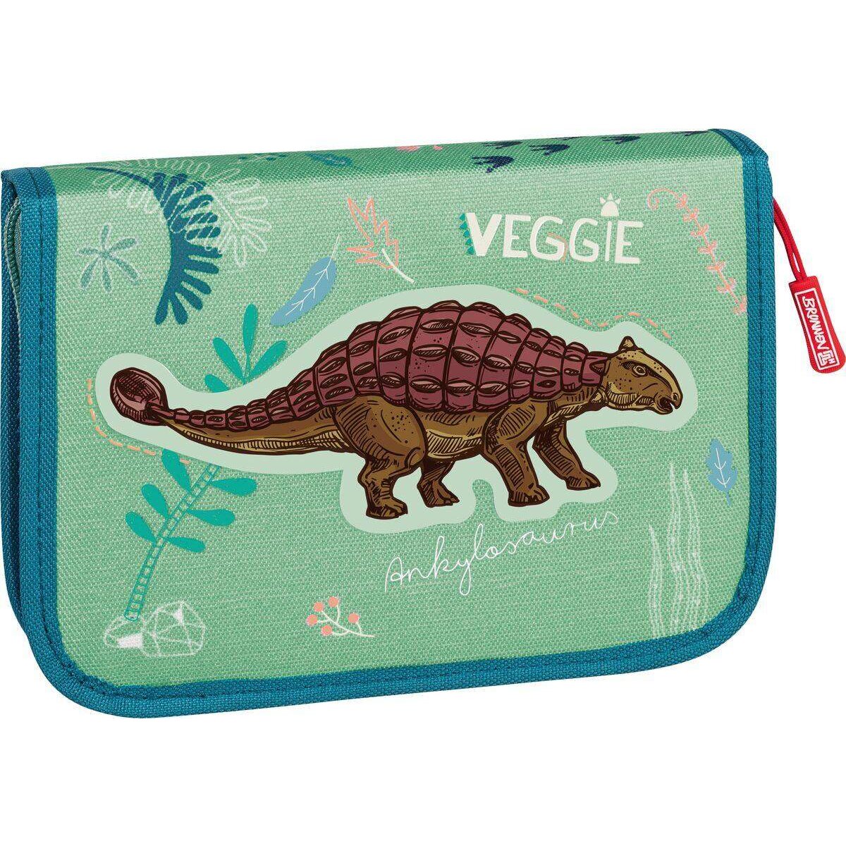 BRUNNEN Schüler-Etui 2 Klappen gefüllt, Dinosaurier