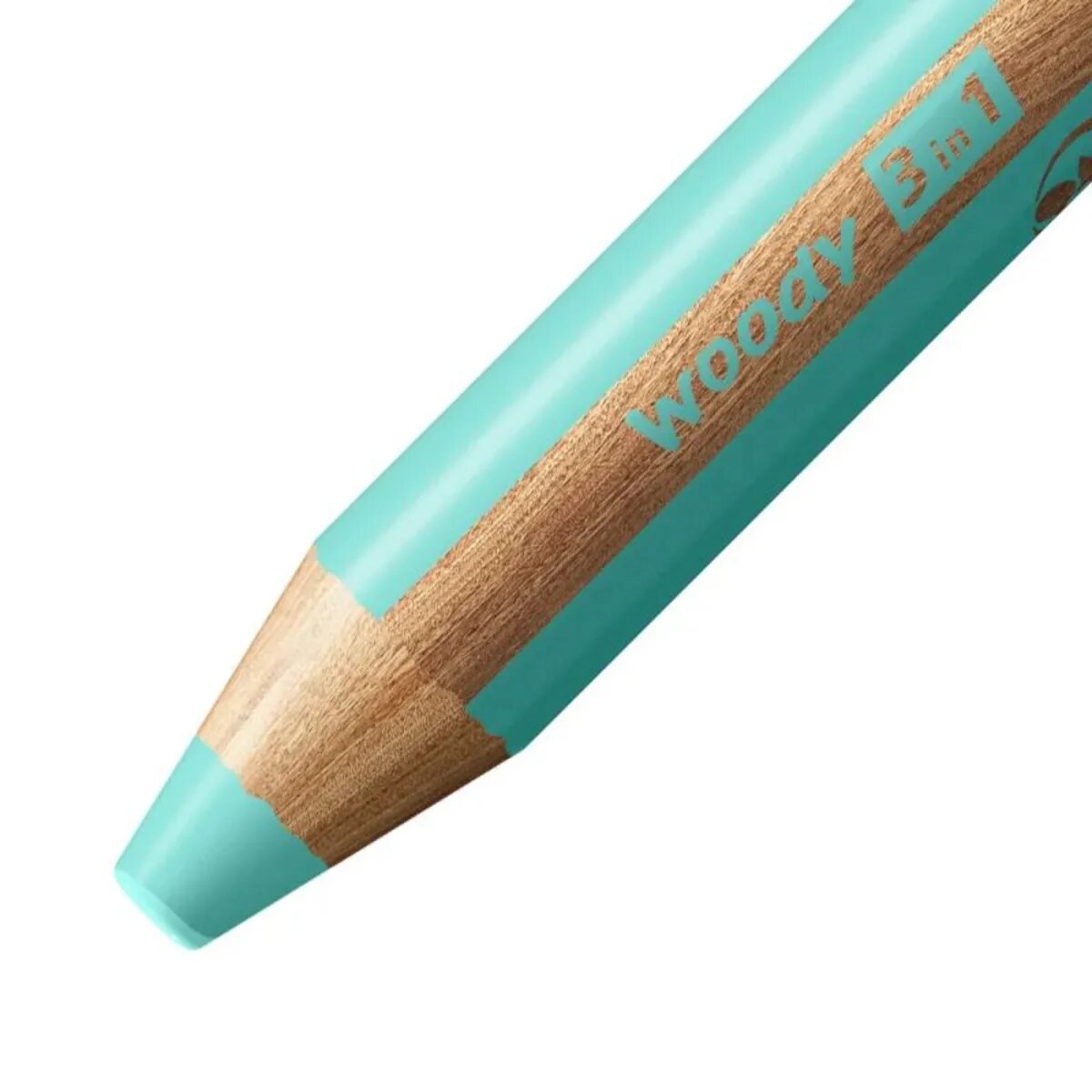 Buntstift, Wasserfarbe & Wachsmalkreide - STABILO woody 3 in 1 - Einzelstift - pastellblau