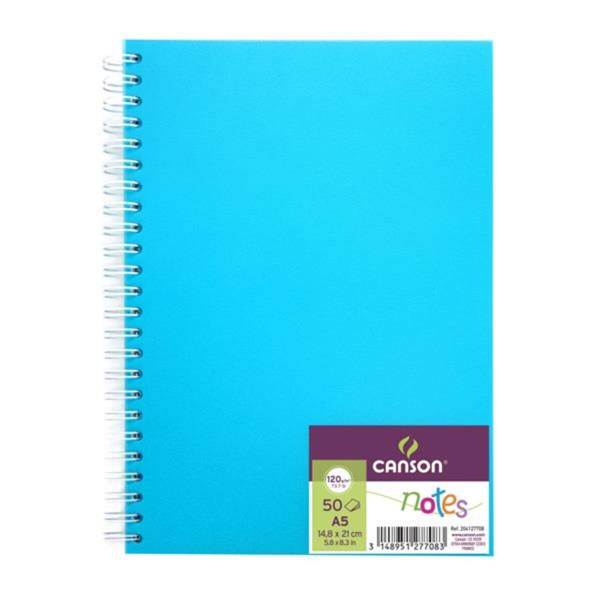 Canson Skizzenbuch Notes A5, 50 Blatt, 120g, blau