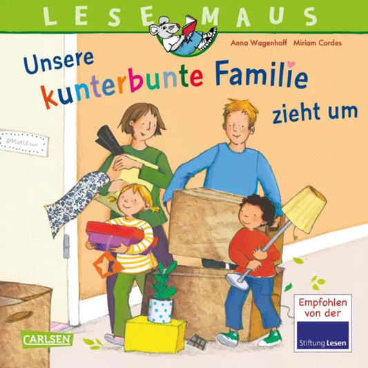 Carlsen Verlag LESEMAUS 171: Unsere kunterbunte Familie zieht um