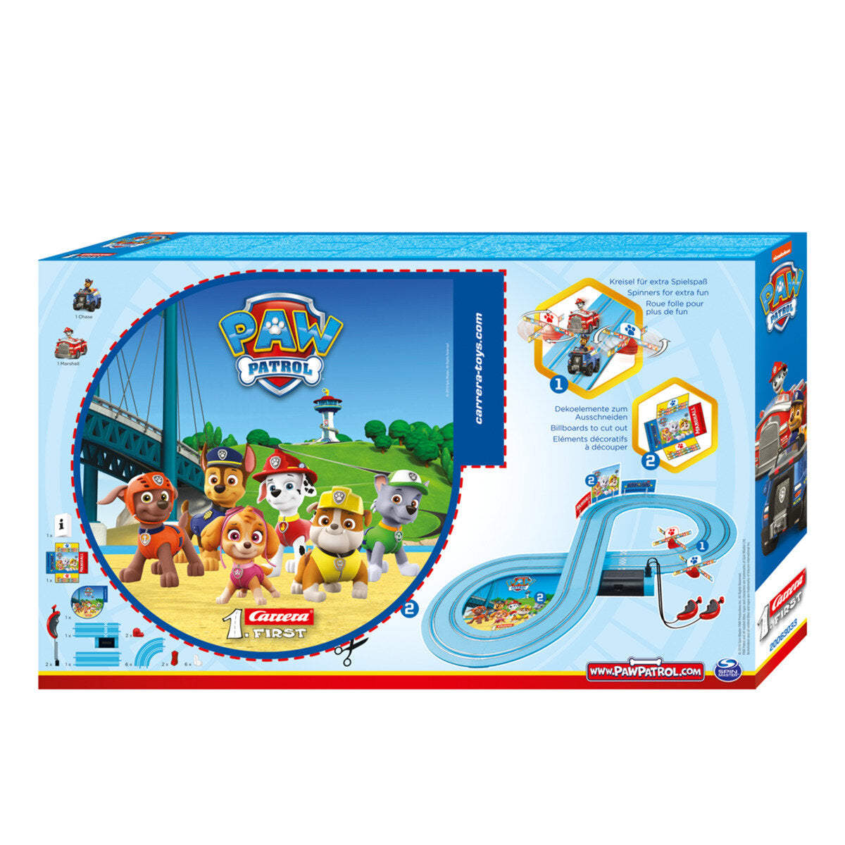 Carrera First Paw Patrol On the Track Autorennbahn