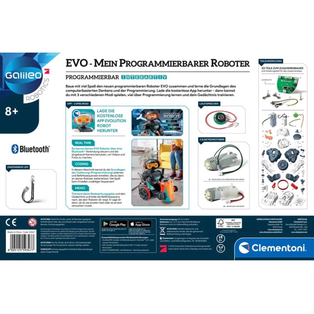 Clementoni EVO - Mein programmierbarer Roboter