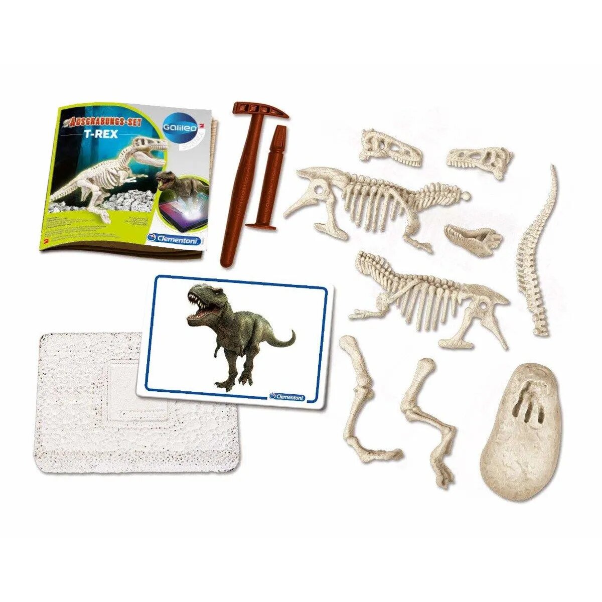 Clementoni Galileo Ausgrabungs-Set T-Rex fluoreszierend