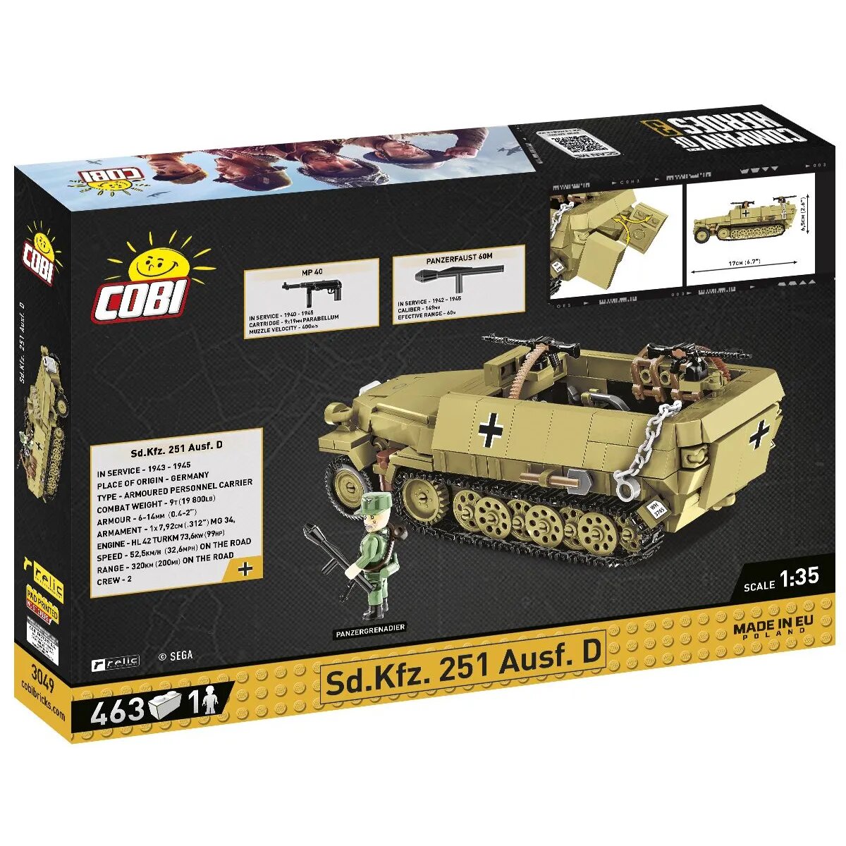 Cobi 3049 Company of Heroes 3 - Sd.Kfz. 251 Ausf.D