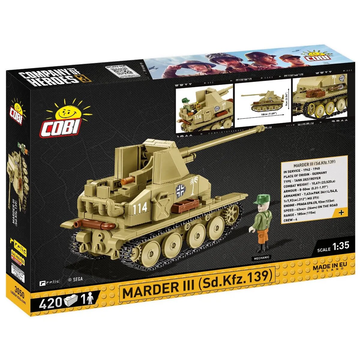 Cobi 3050 Company of Heroes 3 - Marder III Sd.Kfz.139