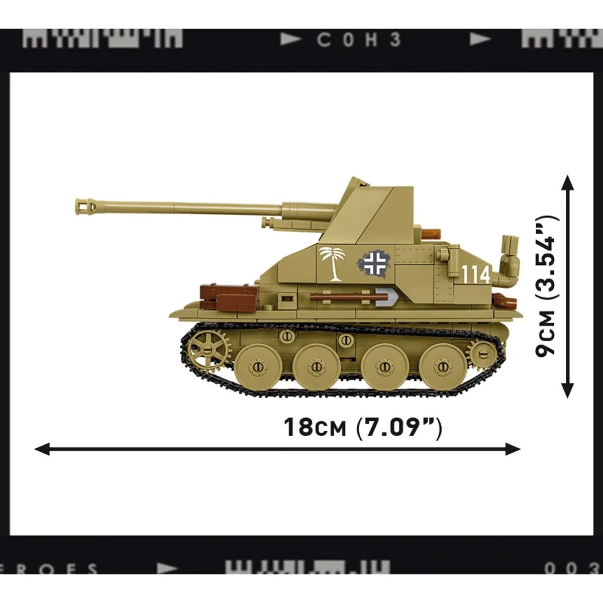 Cobi 3050 Company of Heroes 3 - Marder III Sd.Kfz.139