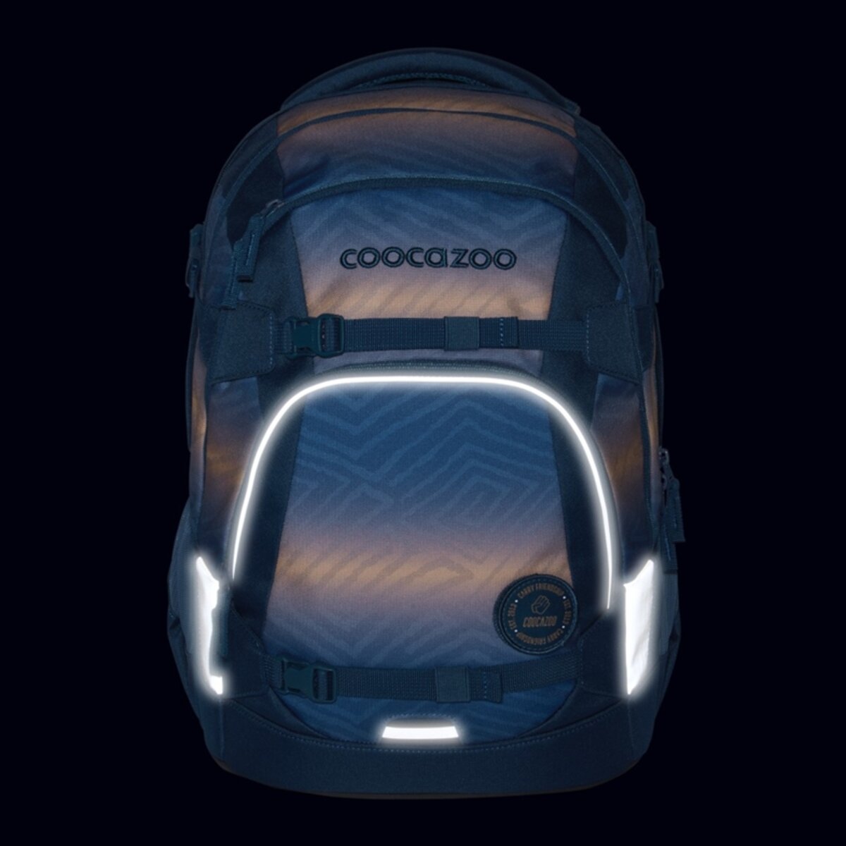 Coocazoo Rucksack MATE Pacific Tribes blau 30 Liter