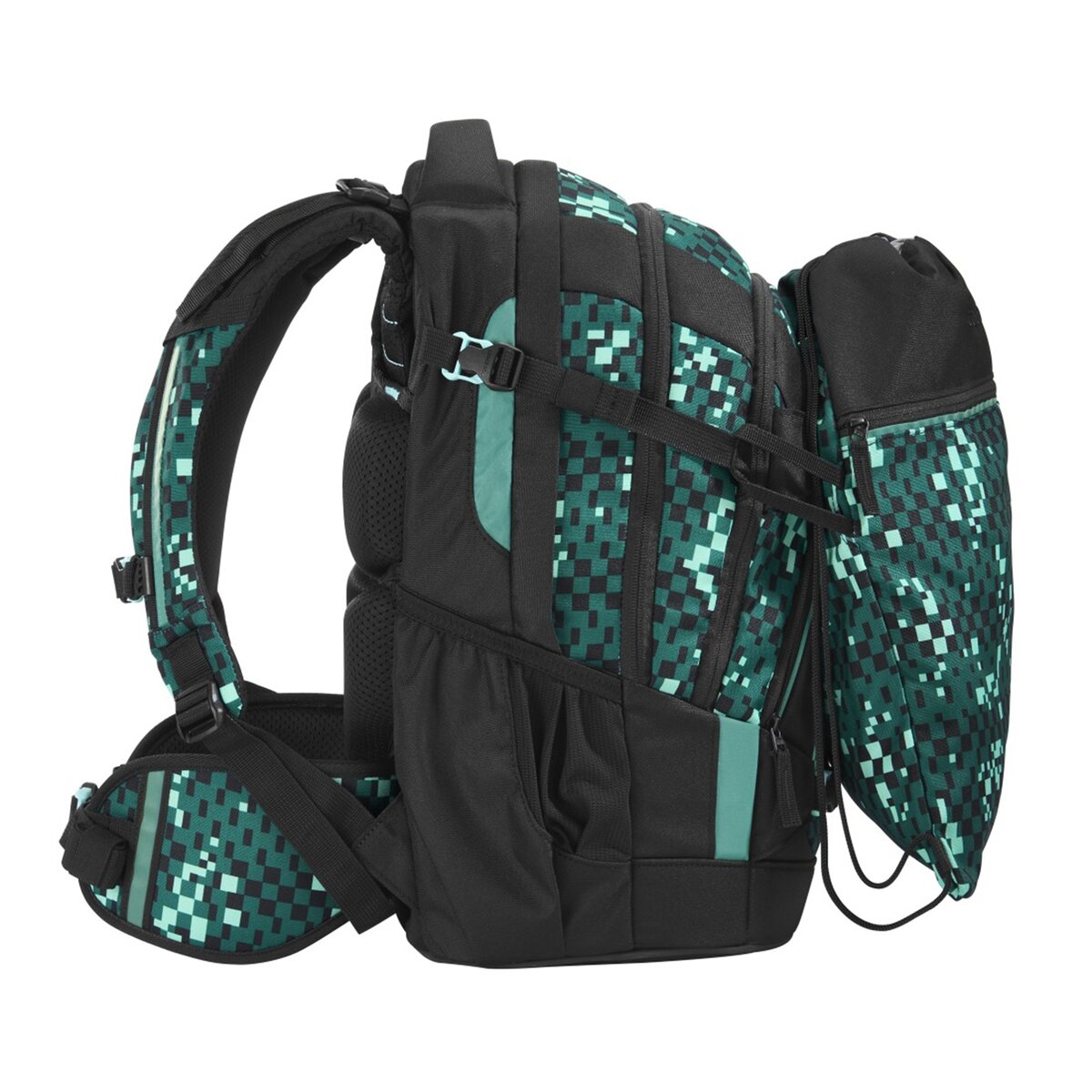 Coocazoo Turnbeutel Pixel Blox grün 10 Liter