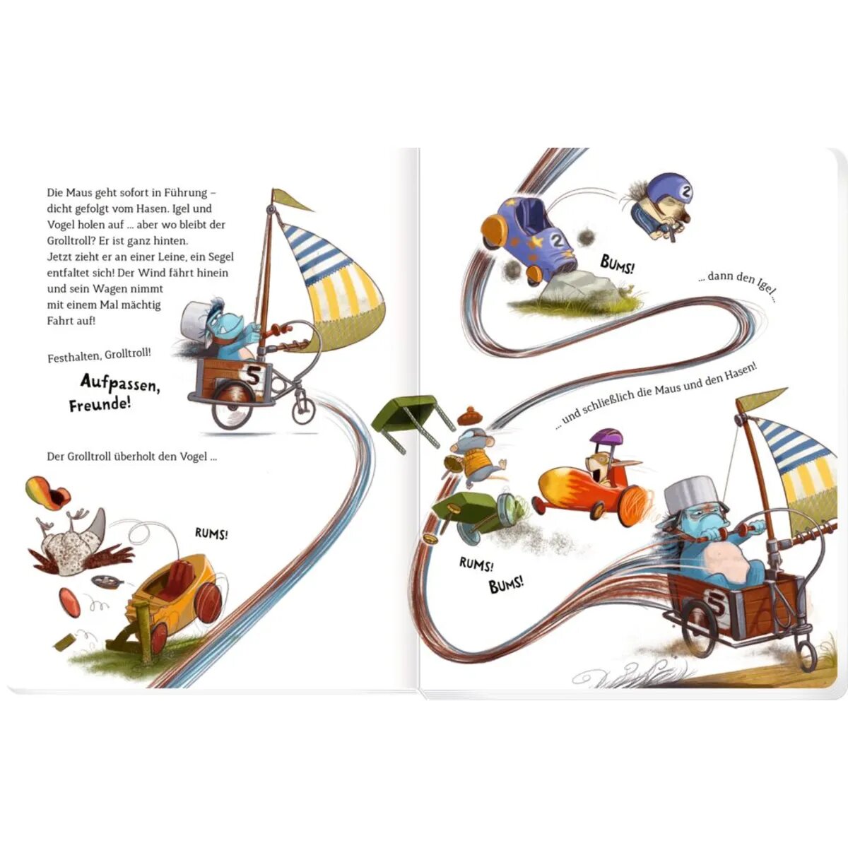 Coppenrath Verlag Der Grolltroll ... will Erster sein! (Pappbilderbuch)