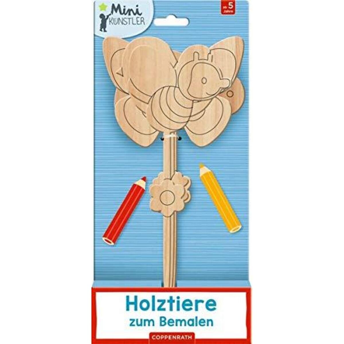 Coppenrath Verlag Holztiere zum Bemalen (Mini-Künstler)