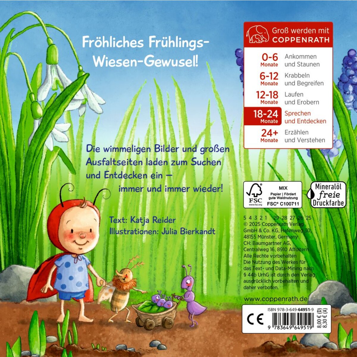 Coppenrath Verlag Kribbelkrabbel! Mein Wiesen-Wimmelbuch